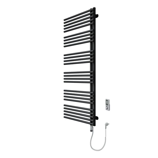 Schöner Wohnen Design-Heizkörper Celia mit Heizstab 5 Rechts 151 x 60 cm Schwarz