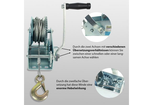 TRUTZHOLM Handseilwinde 1130 kg 10 m