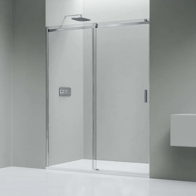 Bernstein Nischendusche mit Schiebetür NT806 FLEX Nano Klarglas Chrom 8mm 110cm
