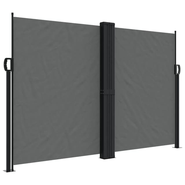 furnicato Seitenmarkise Ausziehbar Anthrazit 160x1200 cm