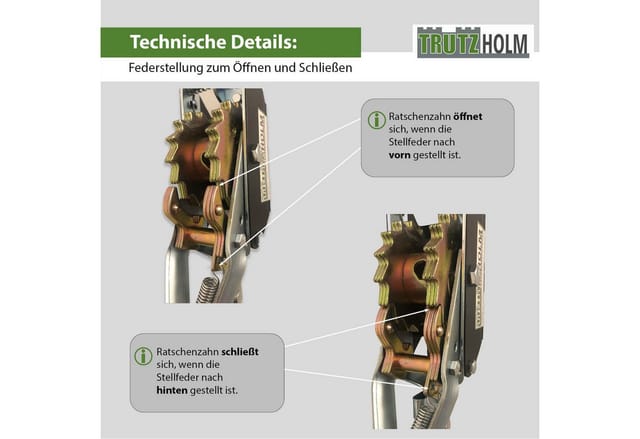 TRUTZHOLM Handhebelseilzug Seilwinde Flaschenzug 2000 kg Kraftvolle Übersetzung