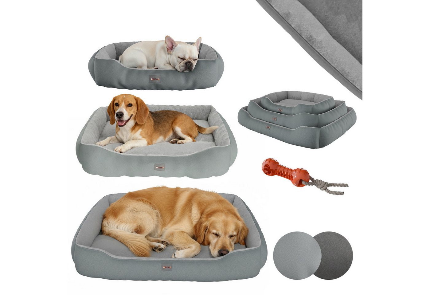Benno Hundebett Sammy 65x50x16 Cm Anthrazit Bild 3