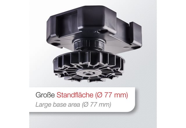 SOTECH 20er Set Möbelfüße Schwarz mit Sockelhöhe 150 mm