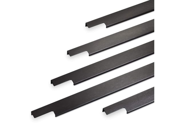 SOTECH Griffleiste BLANKETT Slim 145 x 18 x 36 mm Aluminium Schwarz Gebürstet
