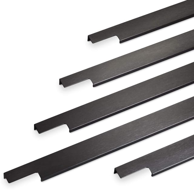 SOTECH Griffleiste BLANKETT Slim 895 x 18 x 36 mm Aluminium Schwarz Gebürstet