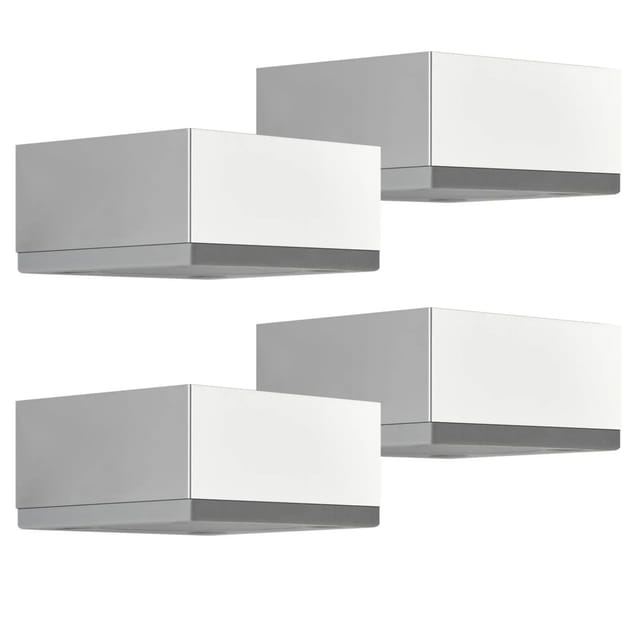 SOTECH 4er Set Möbelfüße MOTEL 65 x 65 mm Höhe 35 mm Chrom Poliert