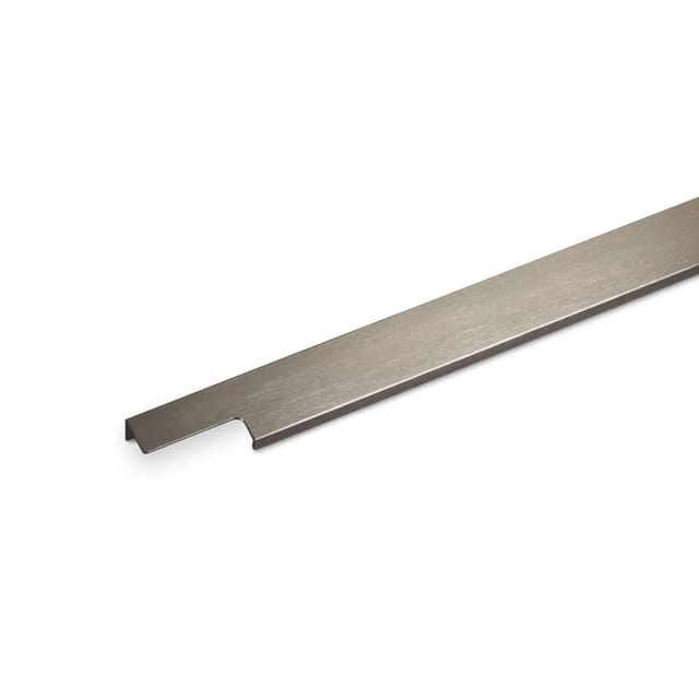 SOTECH Griffleiste Slim 795 x 11 x 38 mm Aluminium Edelstahloptik Gebürstet Zum Einfräsen Harpunenstegmontage