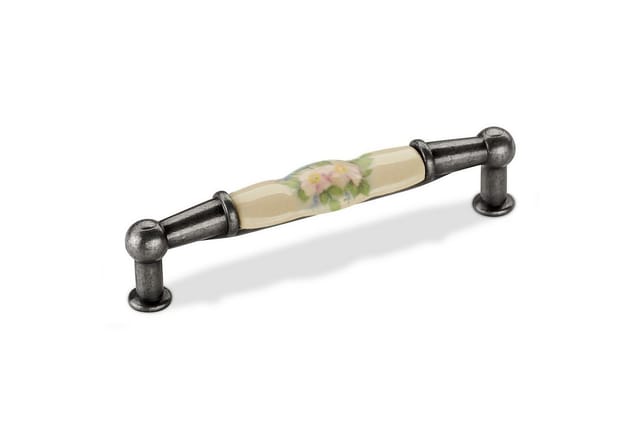 SOTECH Porzellangriff ETTA BA 96 mm Altsilber Porzellan