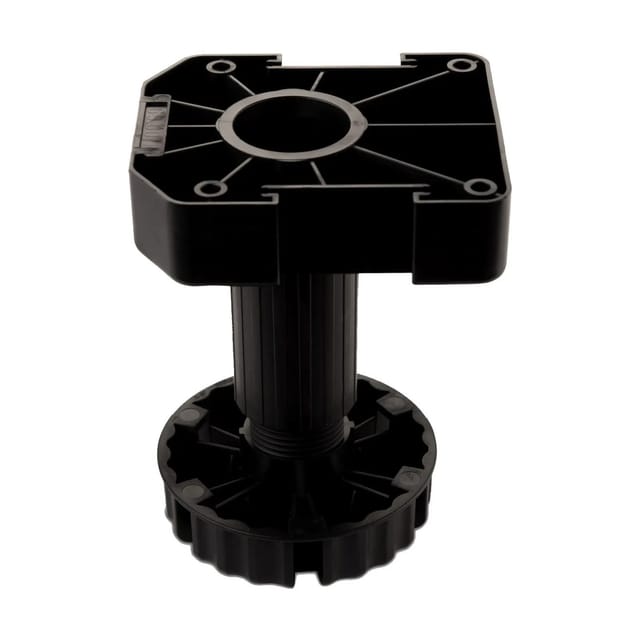 SOTECH 4er Set Möbelfüße Schwarz mit Sockelhöhe 125 mm