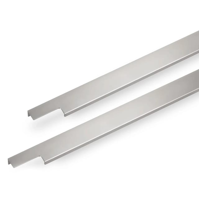 SOTECH 2er Set Griffleiste BLANKETT Slim 445 x 36 x 18 mm Aluminium Chrom Matt