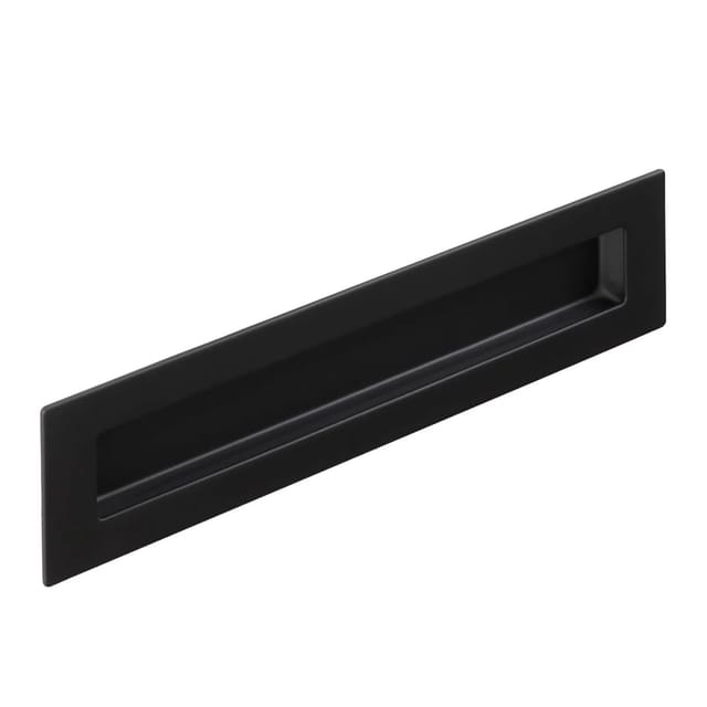 SOTECH Muschelgriff EL-11 200 x 50 mm Schwarz Matt Doppelt Pulverbeschichtet Aus Echtem Edelstahl
