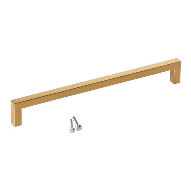 SOTECH Stangengriff E8 BA 224 mm Echt Edelstahl SS201 Goldfarbig Galvanisiert