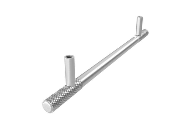 SOTECH Möbelgriff G23 Echt Edelstahl Massiv BA 160 mm Ø10 mm mit Gerändelten Enden