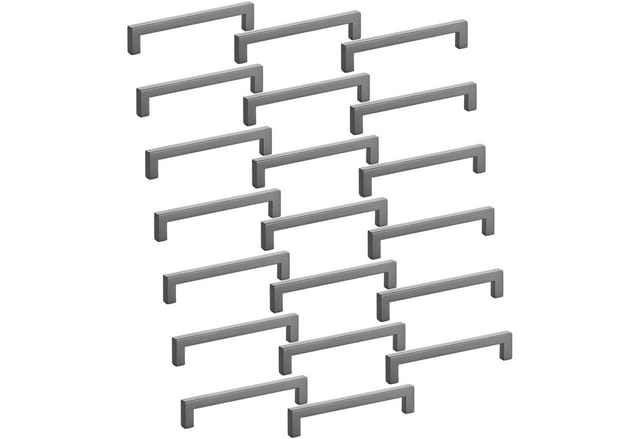 SOTECH 20x Möbelgriff SquareLine BA 128 mm Titanoptik