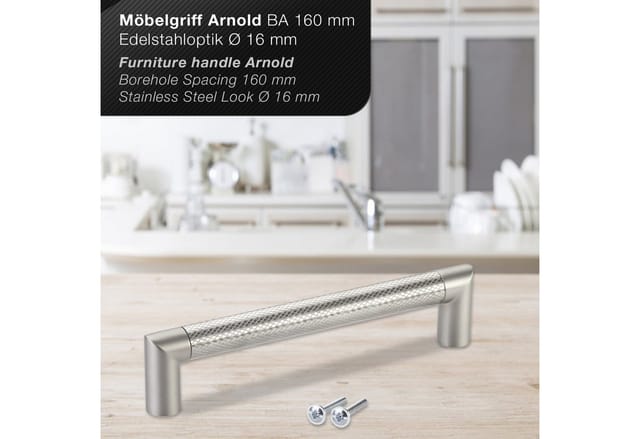 SOTECH Bügelgriff ARNOLD BA 160 mm Edelstahloptik