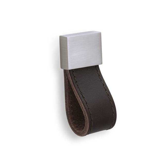 SOTECH Möbelknopf RUBEN 30 x 25 x 66 mm Leder Dunkelbraun