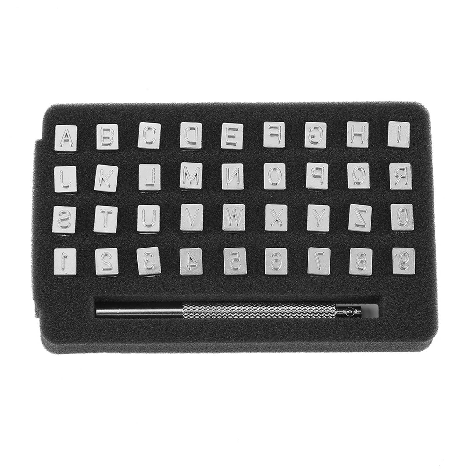 36 Stahlbuchstaben-/zahlenstanzer – 6 Mm Diy-lederprägung