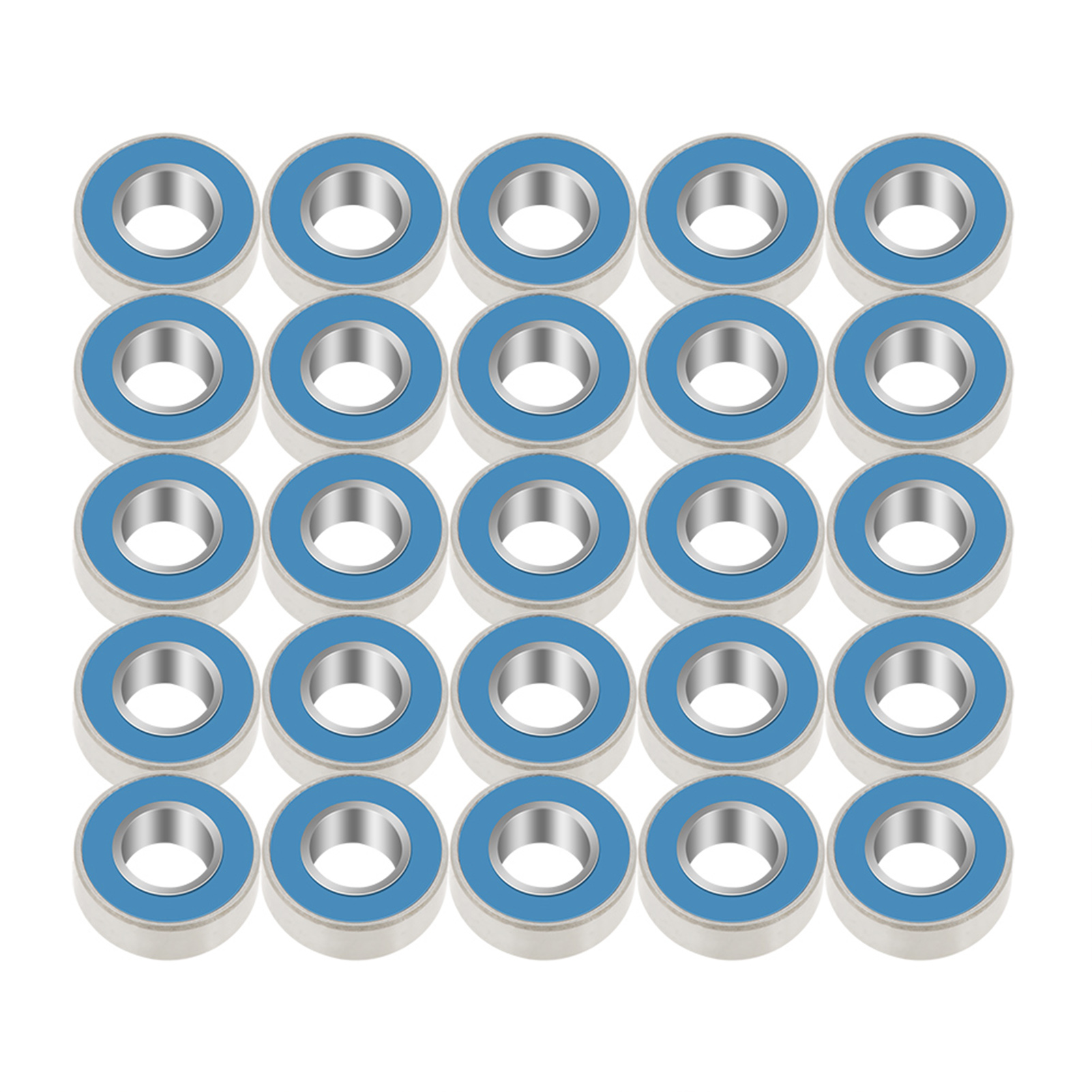 25 Mr115-2rs Lager – 5x11x4mm Abgedichtet, Gummi/metall, Blau