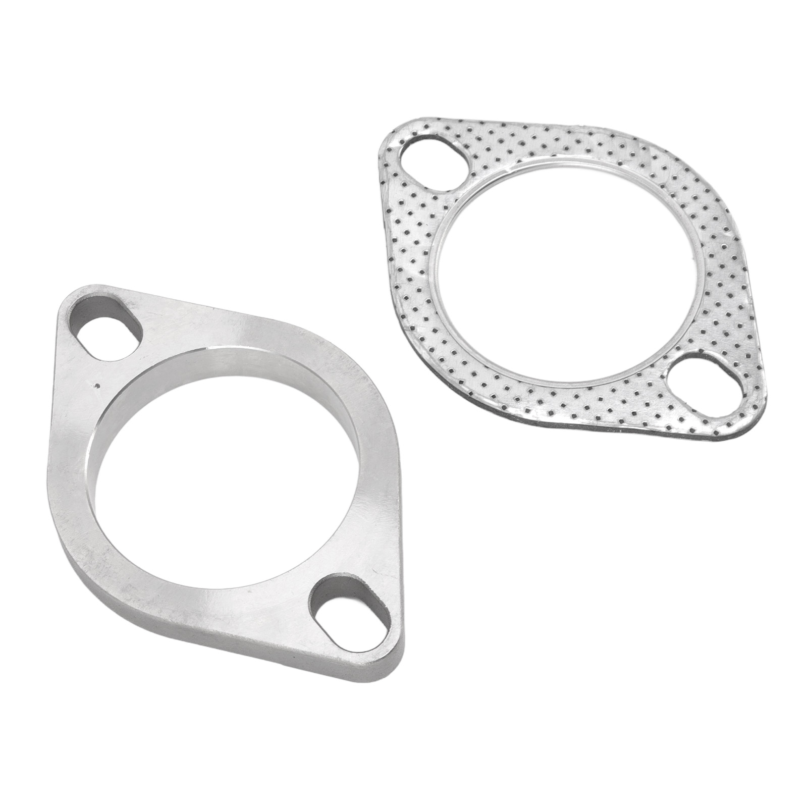 2,5"-edelstahl-auspuffflansch-kit – 2 Schrauben Für Krümmer/catback