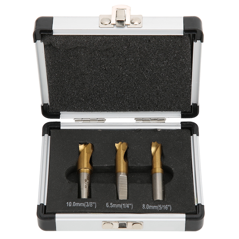 3-teiliges Hss-kobalt-bohrerset – Punktschweißen 1/4", 5/16", 3/8" Für Schweißschneidgeräte