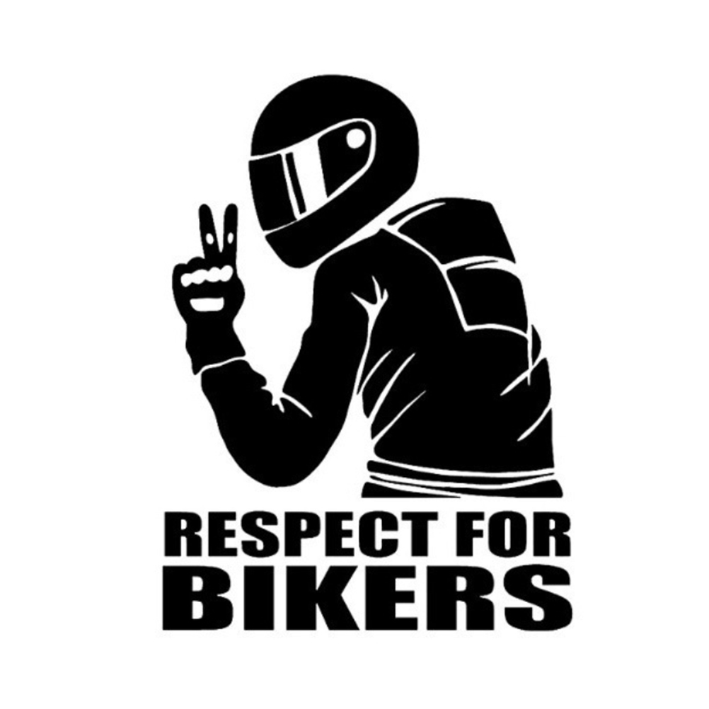 Reflektierender Aufkleber „respekt Für Radfahrer“ – Modischer Autoaufkleber