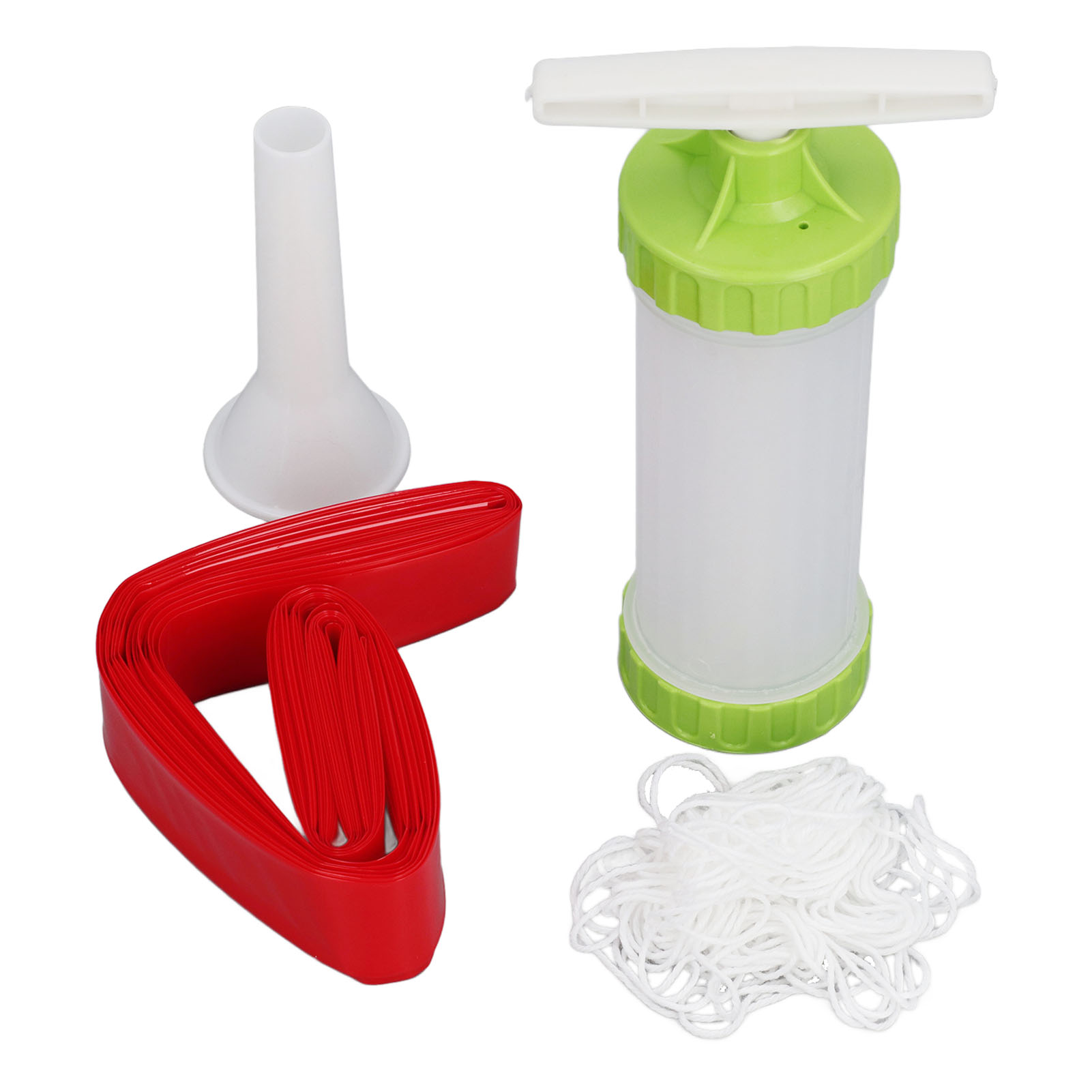 Wursthüllen-set, Lebensmittelechter Kunststoff, Küchenzubehör Für Nicht Essbaren Schinken, 5 Kg, Rot.