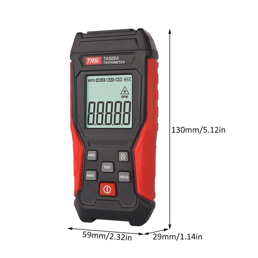 Tasi Digitaler Berührungsloser Drehzahlmesser Mini-drehzahlmesser Tragbares Lcd-display Für Motoren, Räder, Drehmaschinen, Automobilherstellung.