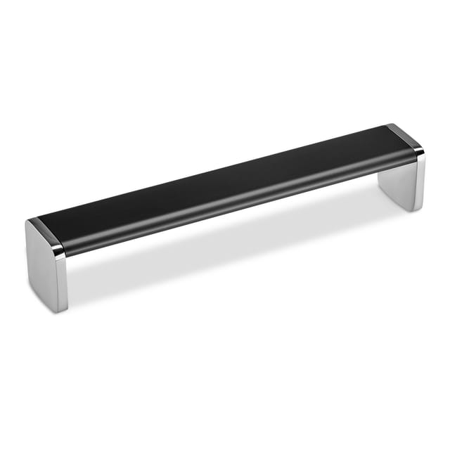 SOTECH Bügelgriff ADONE BA 160 mm Aluminium Schwarz Eloxiert Chrom Poliert
