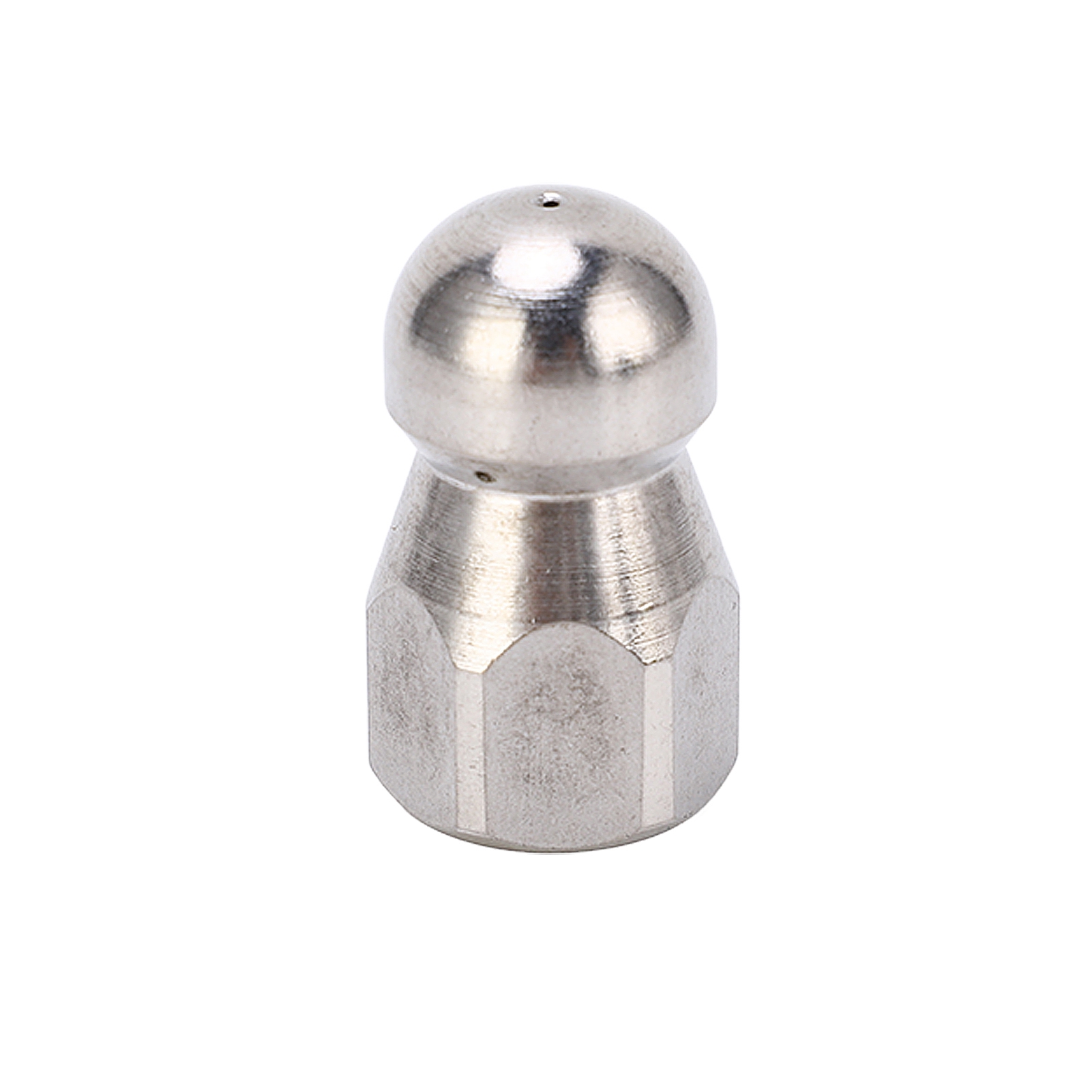 5000 Psi Hochdruck-waschdüse, Baggerschlauch, Reinigung, Edelstahl-jet-kugelkopf, Vorne 1, Hinten 3 G1/4 Zoll Löcher.