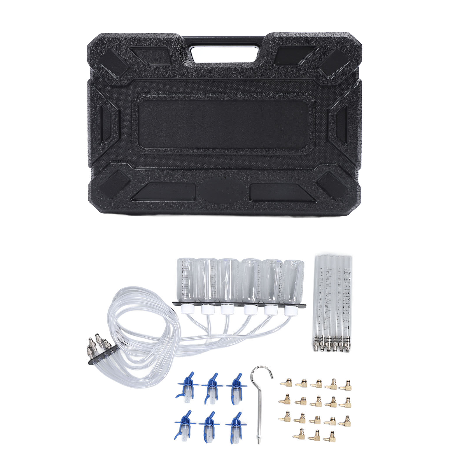 Diesel-einspritzdüsen-durchflussprüfset, Effizient Multifunktional, Robuste Konstruktion, Common-rail-adapter, Kraftstoffprüfset.