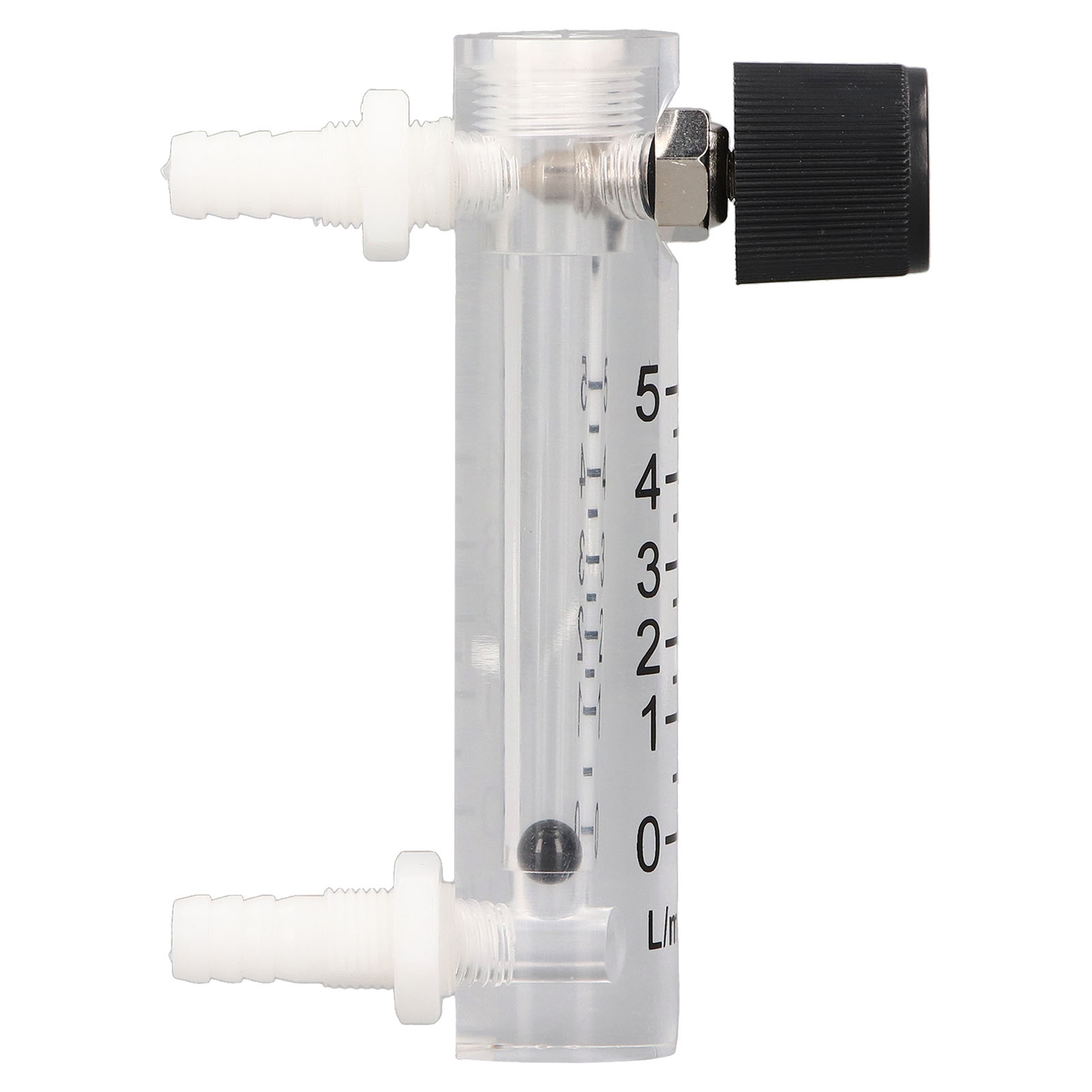 Einstellbarer Luftdurchflussmesser 0–5 L/min, Hochpräziser Durchflussmesser Mit Skala, Einbauversion