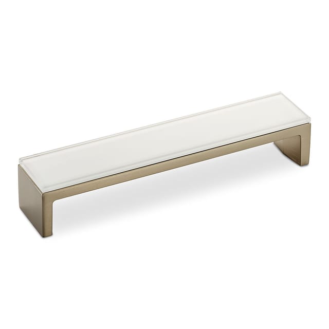 SOTECH Glasgriff GLANZ BA 160 mm Aluminium Edelstahloptik Glas