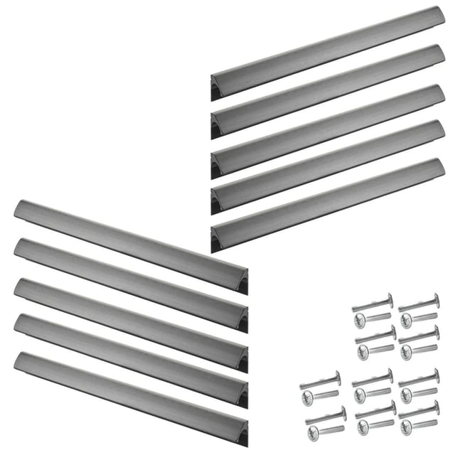 SOTECH 10x Griffleiste Blackline ELEGANCE BA 320 mm Schwarz Matt Eloxiert