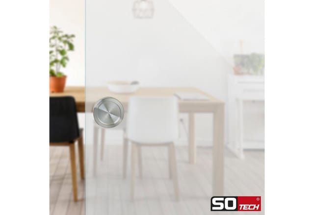 SOTECH 1 Paar Schiebetürgriff RANA Ø64 mm Edelstahl Gebürstet für Glastüren