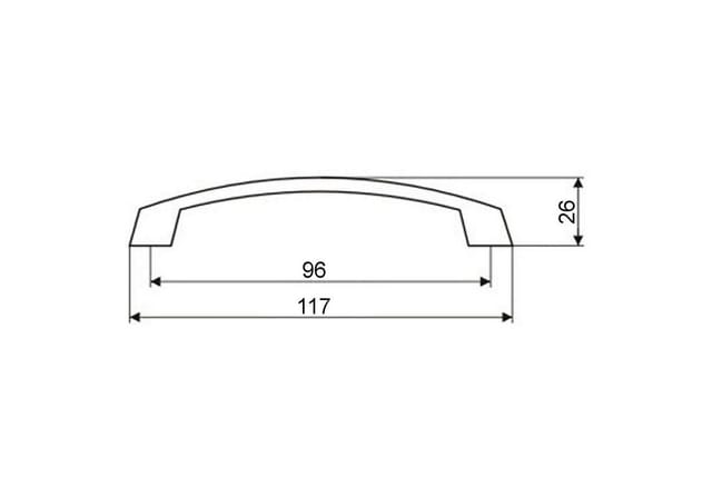 SOTECH Bügelgriff THEA BA 96 mm Edelstahloptik Matt Dunkel