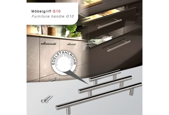 SOTECH Stangengriff G10 BA 96 mm Edelstahl Gebürstet
