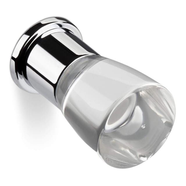 SOTECH Möbelknopf SW36 Ø14 mm Duron Transparent Chrom Poliert