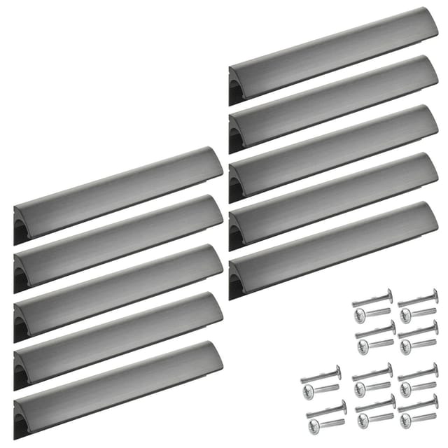 SOTECH 10x Griffleiste Blackline ELEGANCE BA 160 mm Schwarz Matt Eloxiert