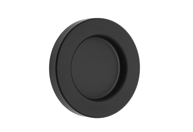 SOTECH Schiebetürgriff TEYO Ø70 x 10 mm Schwarz Eloxiert für Glastüren Selbstklebend 3M VHB