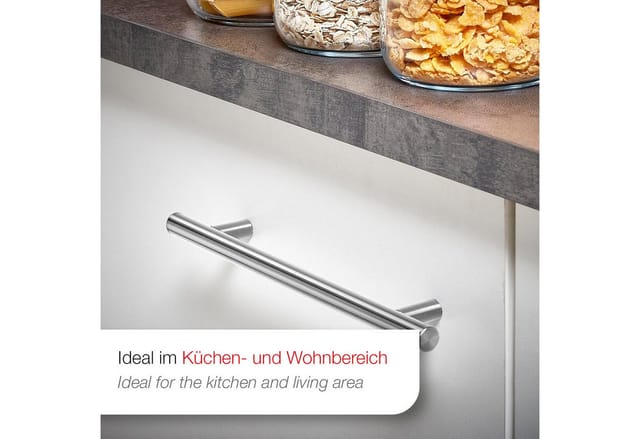 SOTECH Stangengriff G17 BA 64 mm Ø12 mm Edelstahl Gebürstet