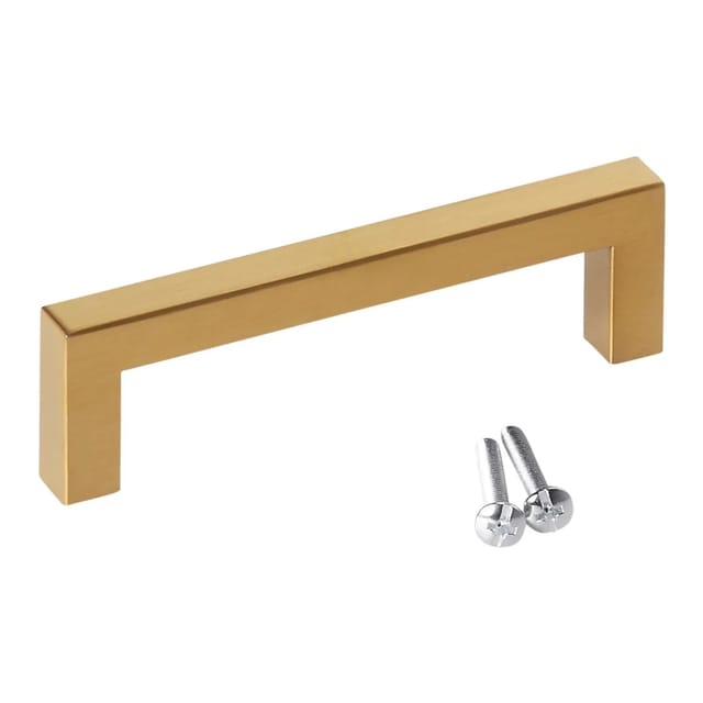 SOTECH Stangengriff E8 BA 128 mm Echt Edelstahl SS201 Goldfarbig Galvanisiert