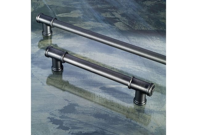 SOTECH Stil Landhausgriff ROUVEN BA 160 mm Edelstahloptik Matt Dunkel