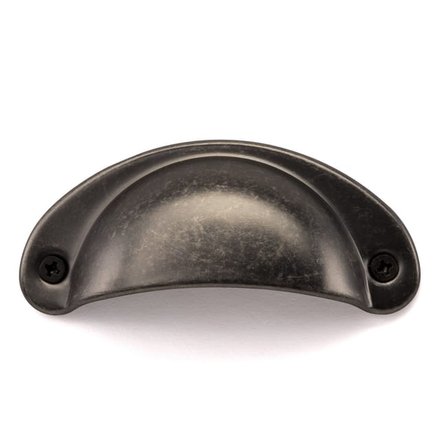 SOTECH Muschelgriff KHEA BA 64 mm Altsilberoptik Antik