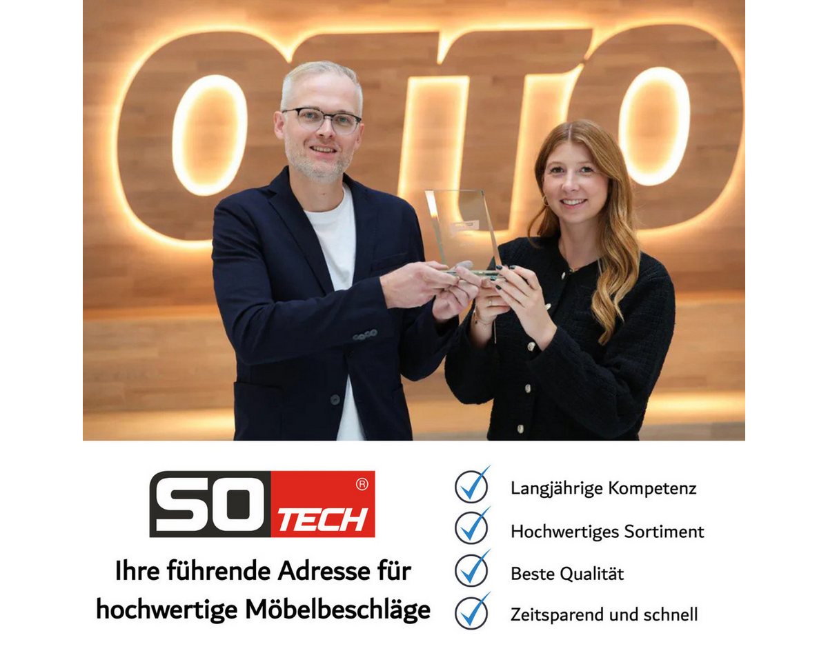 SOTECH Möbelknopf LEICESTER Ø15 mm Edelstahl Gebürstet Bild 3
