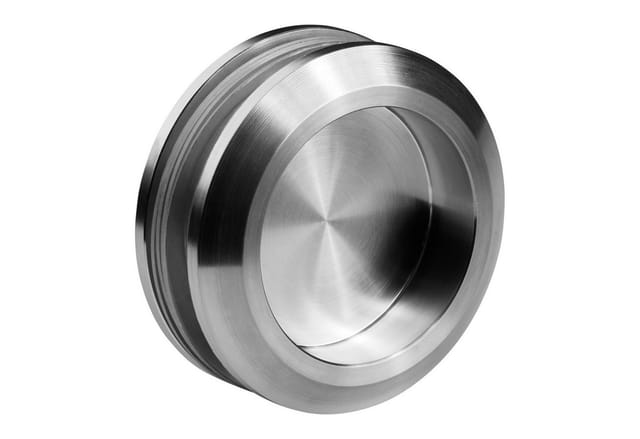 SOTECH 1 Paar Schiebetürgriff EMINA Geschlossen Ø58 mm Edelstahl Gebürstet für Glastüren