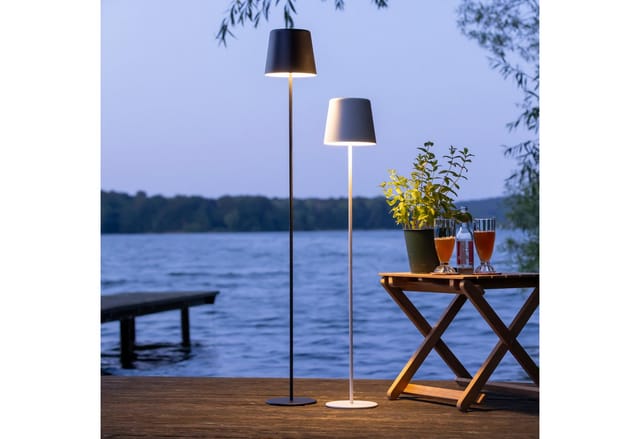 Brilliant LED-Stehleuchte Kaami 130 cm Weiß