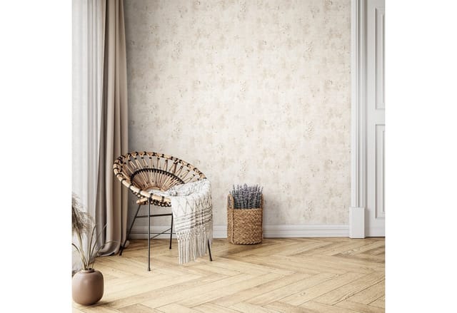 Newroom Vliestapete Kouri Creme Betonoptik Industrial Strukturiert FSC®