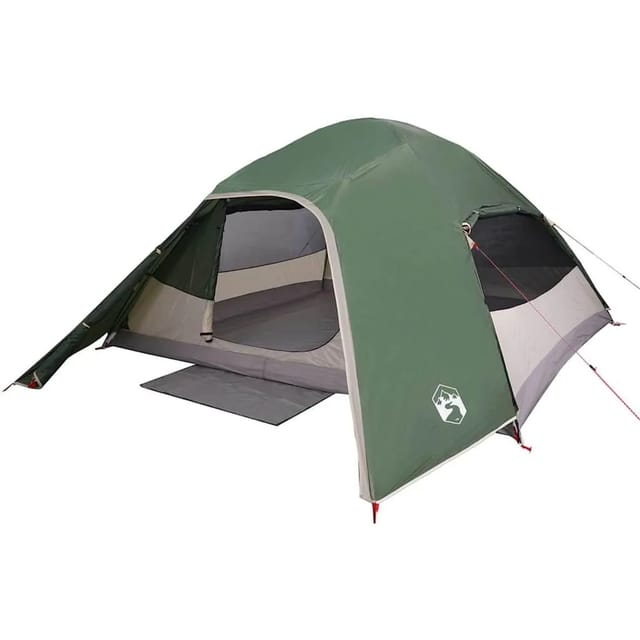 vidaXL Kuppel-Campingzelt 4 Personen Grün Wasserdicht 94719