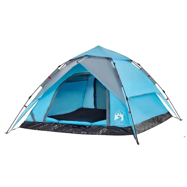 vidaXL Kuppel-Campingzelt 4 Personen Blau Quick Release 4004182