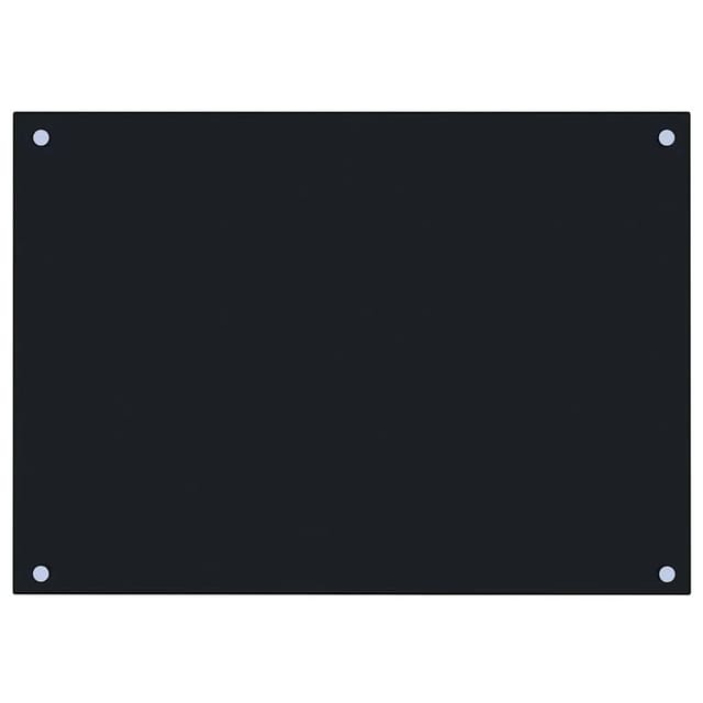 vidaXL Küchenrückwand Schwarz 70x50 cm Hartglas 249482